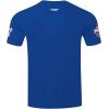 Pro Standard NHL Mens Mens NHL Classic Chenille Short Sleeve Tee(Dodger Blue)