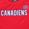 Pro Standard NHL Womens Pro Standard Womens NHL Classic Chenille Cotton Short Sleeve Slim Fit Tee(Red)