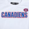Pro Standard NHL Womens Pro Standard Womens NHL Classic Chenille Cotton Short Sleeve Slim Fit Tee(White)