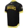 Pro Standard NHL mens Mens Nhl Classic Chenille Cotton Double Knit Button Down(Black/Yellow)