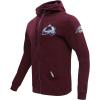 Pro Standard NHL mens Mens Nhl Classic Chenille Cotton Double Knit Full Zip Hoodie(Team Color)