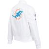 Pro Standard Womens NFL Classic Chenille Satin Jacket(White)