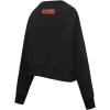 Pro Standard Womens NHL Classic Chenille Brushed Back French Terry Crewneck Sweatshirt(Black)