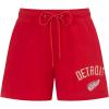 Pro Standard Womens NHL Classic Chenille Brushed Back French Terry Fleece Short(Red)