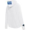 Pro Standard Womens NHL Classic Chenille Brushed Back French Terry Pull Over Hoodie(White)