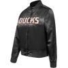 Pro Standard Womens NHL Classic Chenille Satin Satin Jacket(Black)