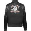 Pro Standard Womens NHL Classic Chenille Satin Satin Jacket(Black)