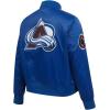 Pro Standard Womens NHL Classic Chenille Satin Satin Jacket(Dodger Blue)