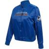 Pro Standard Womens NHL Classic Chenille Satin Satin Jacket(Dodger Blue)