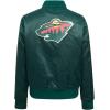 Pro Standard Womens NHL Classic Chenille Satin Satin Jacket(Forest Green)