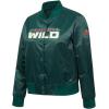 Pro Standard Womens NHL Classic Chenille Satin Satin Jacket(Forest Green)