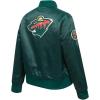 Pro Standard Womens NHL Classic Chenille Satin Satin Jacket(Forest Green)