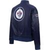 Pro Standard Womens NHL Classic Chenille Satin Satin Jacket(Midnight Navy)