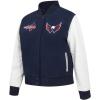 Pro Standard Womens NHL Classic Chenille Varsity Jacket(Midnight Navy/White)
