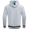 Pro Standard mens Mens College Classic Chenille Brushed Back French Terry Pull Over Hoodie(Heather Gray/Black)
