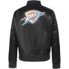 Pro Standard womens Pro Standard Womens Nba Classic Chenille Satin Jacket(Black)
