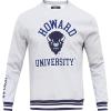 Pro Standard Mens College Classic Chenille Brushed Back French Terry Crewneck Sweatshirt(Heather Grey/Midnight Navy)