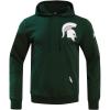Pro Standard Mens College Classic Chenille Cotton Double Knit Pull Over Hoodie(Forest Green)