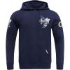 Pro Standard Mens College Classic Chenille Cotton Double Knit Pull Over Hoodie(Midnight Navy)