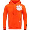 Pro Standard Mens College Classic Chenille Cotton Double Knit Pull Over Hoodie(Orange)