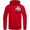 Pro Standard Mens College Classic Chenille Cotton Double Knit Pull Over Hoodie(Red)