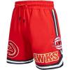 Pro Standard Mens NBA Classic Chenille Cotton Double Knit Athletic Short(Red)