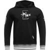 Pro Standard Mens NBA Reverse French Terry Pull Over Hoodie(Black/Gray)