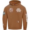 Pro Standard Mens NBA Reverse French Terry Pull Over Hoodie(Clay Brown)