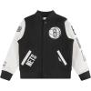 Pro Standard NBA boys Pro Standard Big Boys Nba Classic Chenille Wool Varsity Jacket(Black/White)