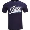 Pro Standard NHL Mens Mens NHL Classic Chenille Short Sleeve Tee(Midnight Navy)