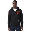 Pro Standard NHL mens Mens Nhl Classic Chenille Cotton Double Knit Full Zip Hoodie(Black)