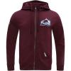 Pro Standard NHL mens Mens Nhl Classic Chenille Cotton Double Knit Full Zip Hoodie(Team Color)