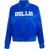 Pro Standard Womens NFL Classic Chenille Satin Jacket(Blue)