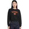 Pro Standard Womens NHL Classic Chenille Brushed Back French Terry Crewneck Sweatshirt(Black)