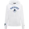 Pro Standard Womens NHL Classic Chenille Brushed Back French Terry Pull Over Hoodie(White)