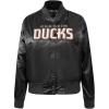 Pro Standard Womens NHL Classic Chenille Satin Satin Jacket(Black)