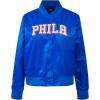 Pro Standard womens Pro Standard Womens Nba Classic Chenille Satin Jacket(Royal Blue)