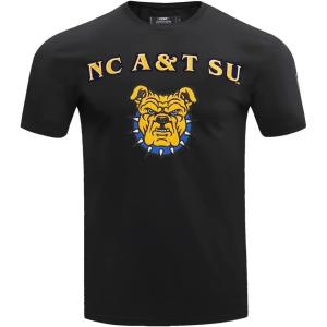 Pro Standard College Mens Mens College Classic Chenille Standard Cotton Short Sleeve Shirt(Black)