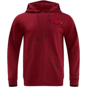 Pro Standard Mens College Classic Chenille Cotton Double Knit Pull Over Hoodie(Cardinal Red)