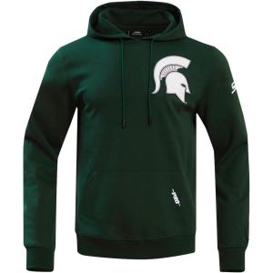 Pro Standard Mens College Classic Chenille Cotton Double Knit Pull Over Hoodie(Forest Green)
