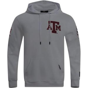 Pro Standard Mens College Classic Chenille Cotton Double Knit Pull Over Hoodie(Gray)