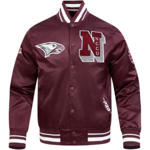Pro Standard Mens College Classic Chenille Satin Jacket(Wine)