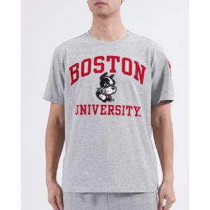 Pro Standard Mens Mens College College Classic Chenille Cotton Single Short Sleeve Tee(Heather Grey)