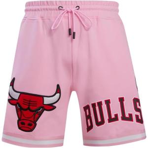 Pro Standard Mens NBA Classic Chenille Cotton Double Knit Athletic Short(Pink)