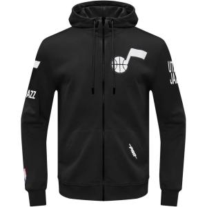 Pro Standard Mens NBA Classic Chenille Double Knit Full Zip Hoodie