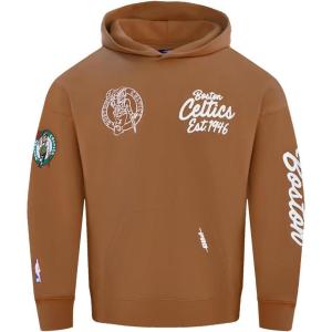 Pro Standard Mens NBA Reverse French Terry Pull Over Hoodie(Clay Brown)