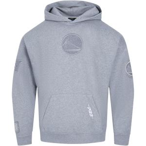 Pro Standard Mens NBA Reverse French Terry Pull Over Hoodie(Dark Heather Gray)