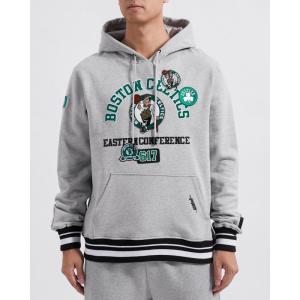 Pro Standard Mens NBA Reverse French Terry Pull Over Hoodie(Heather Gray/Black)
