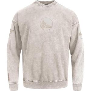 Pro Standard Mens NBA Reverse French Terry Pull Over Hoodie(Washed Warm Slate)