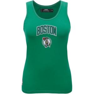 Pro Standard NBA Womens Womens NBA Classic Chenille Cotton Tank Top(Kelly Green)